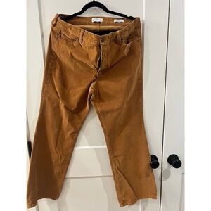 Jessica Simpson Camel Brown Corduroy Flare Leg Pants Womens 16W Plus Size